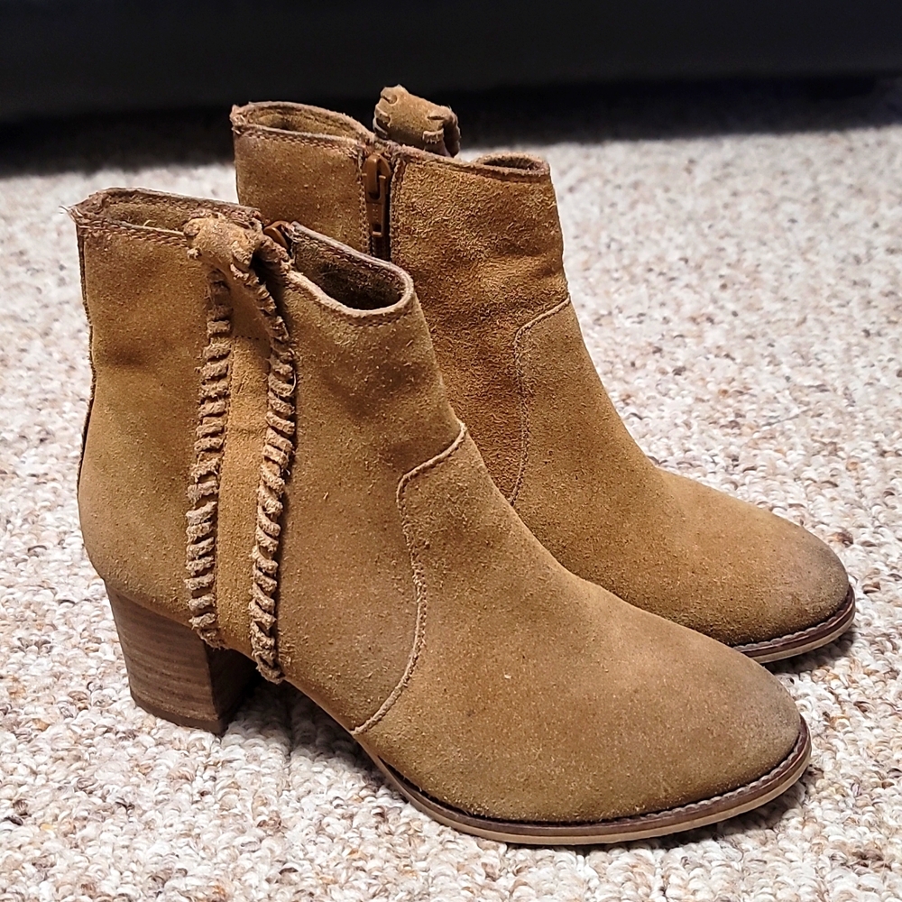 Naughty Monkey Tan Suede Ankle Boots